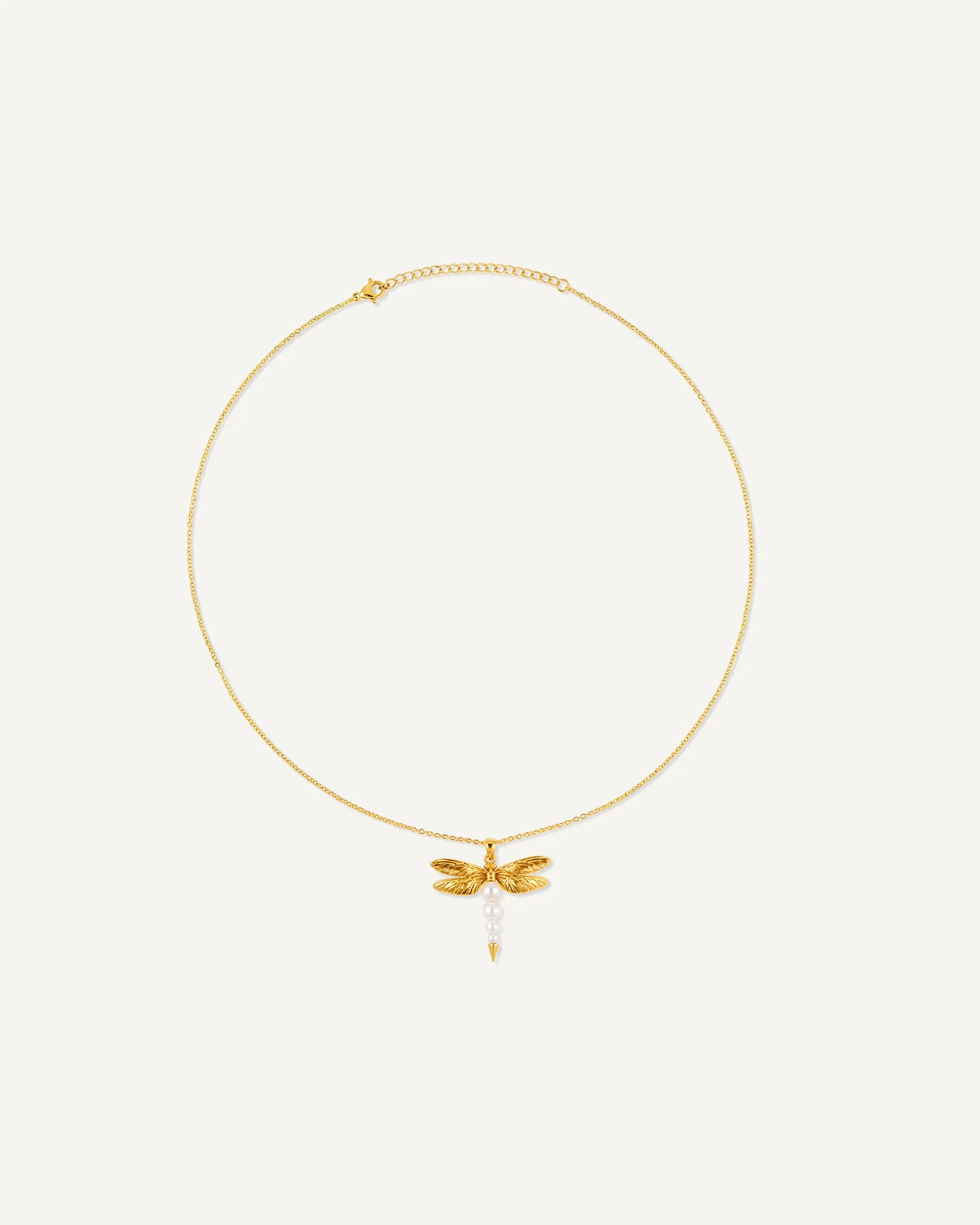 Dragonfly Pearl Necklace - Image 3