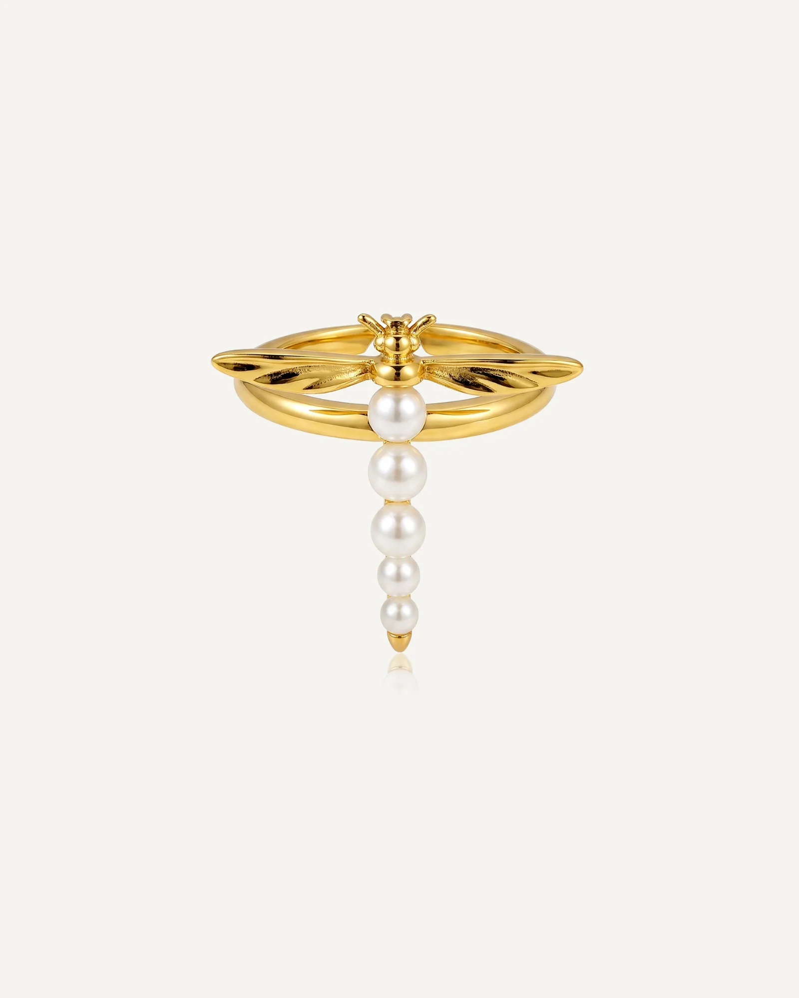 Dragonfly Pearl Ring - Image 3