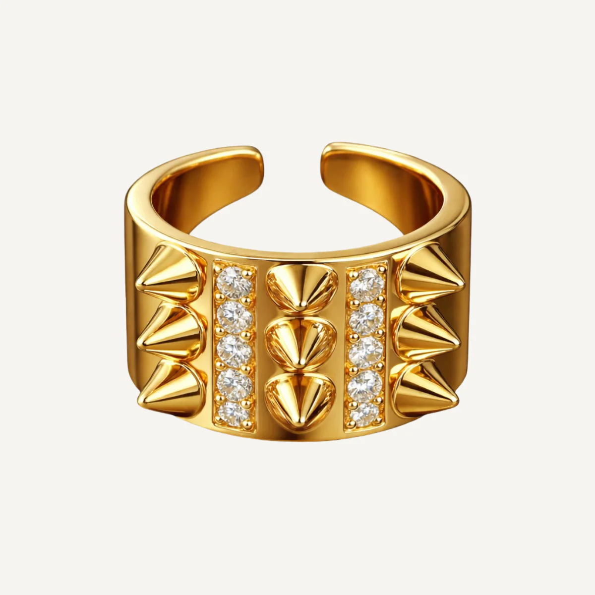 Edgy Elegance Ring