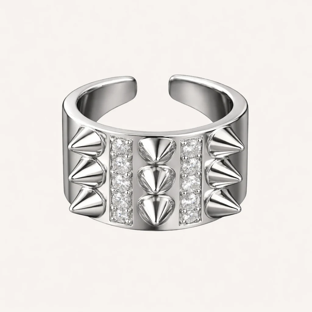 Edgy Elegance Ring - Image 2