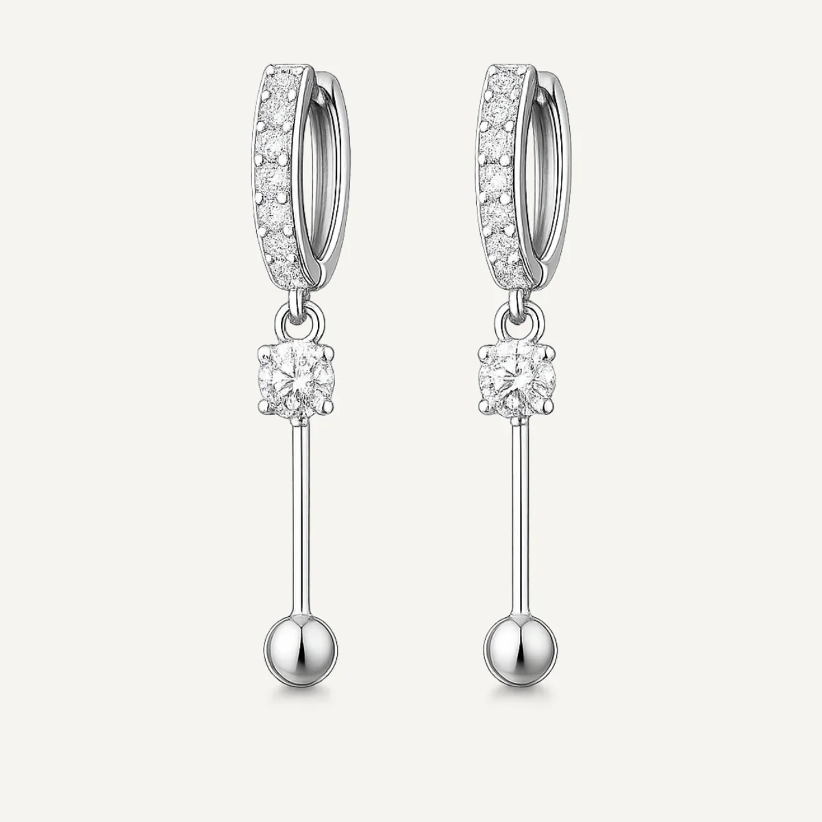 Hoop Dangle Earrings - Image 2