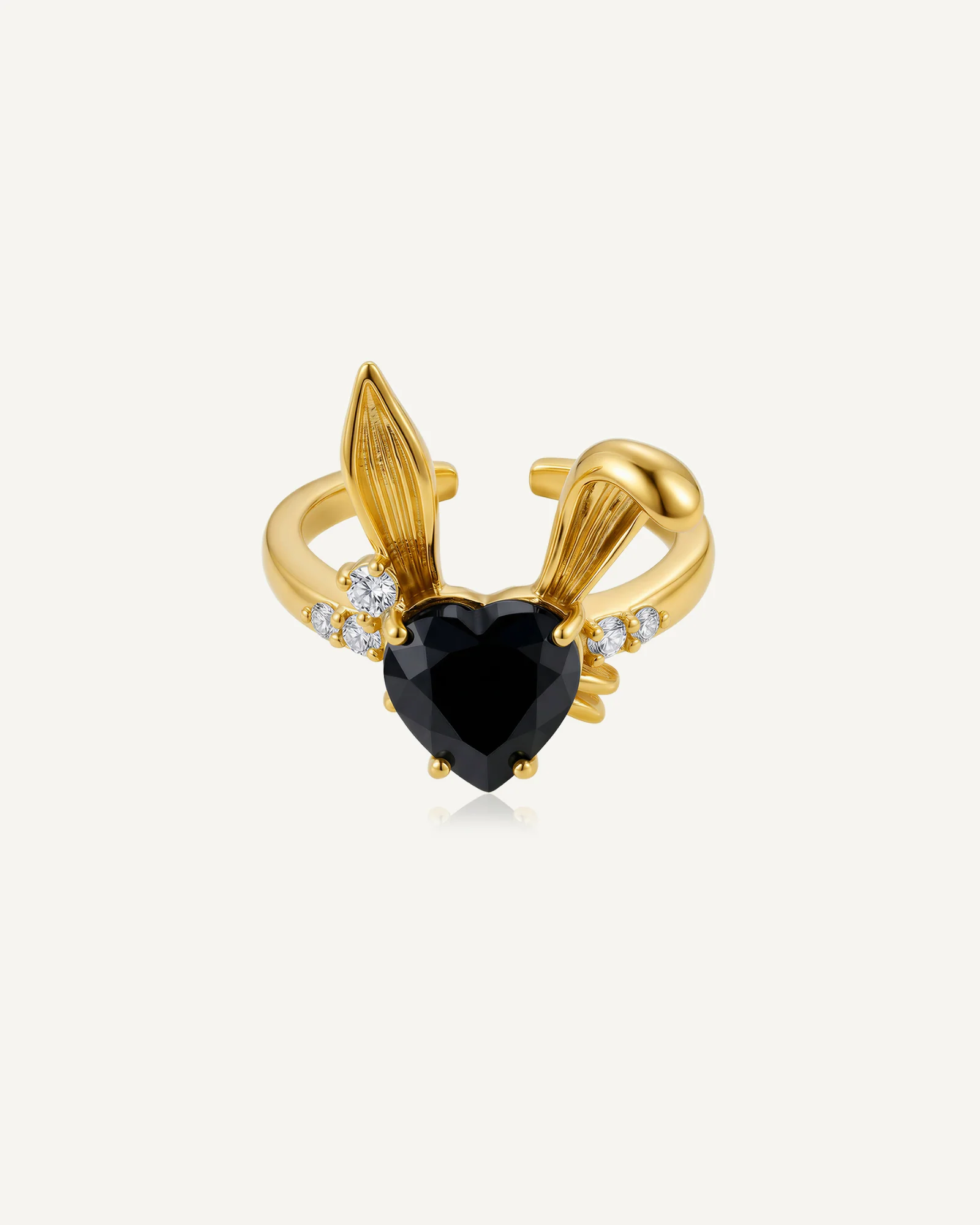 Noir Bunny Ring