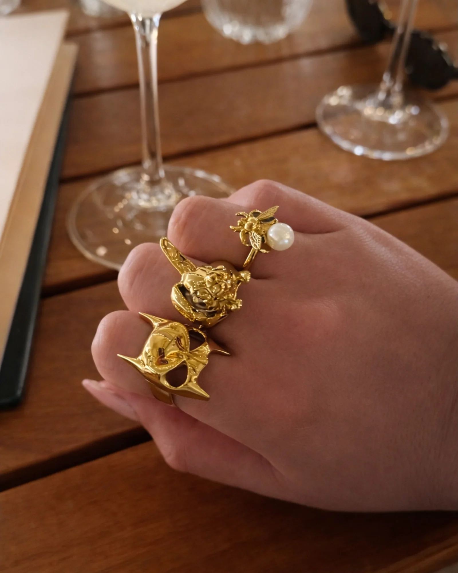 Pearl Bee Ring - Image 5