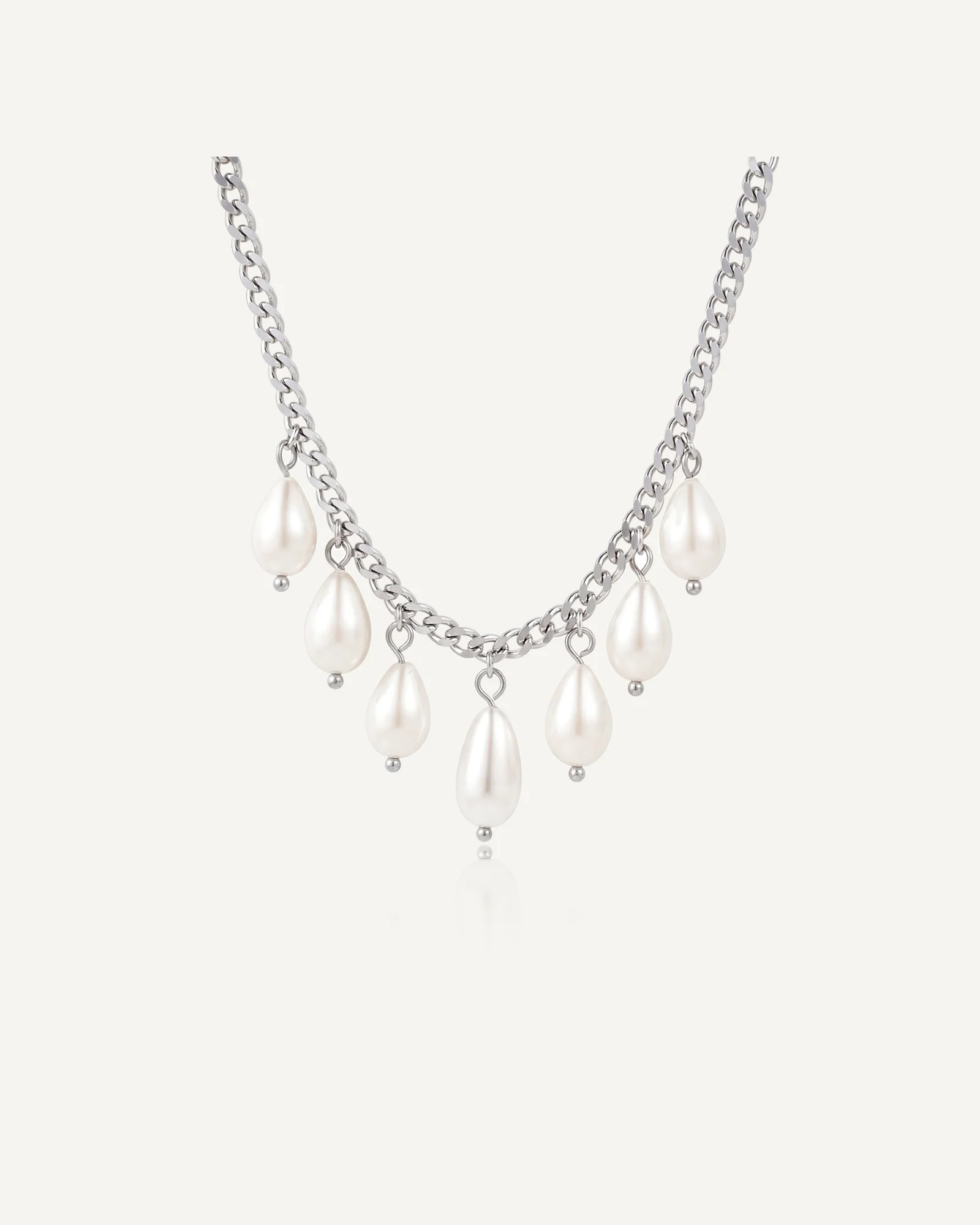 Pearl Chain Necklace - Image 2