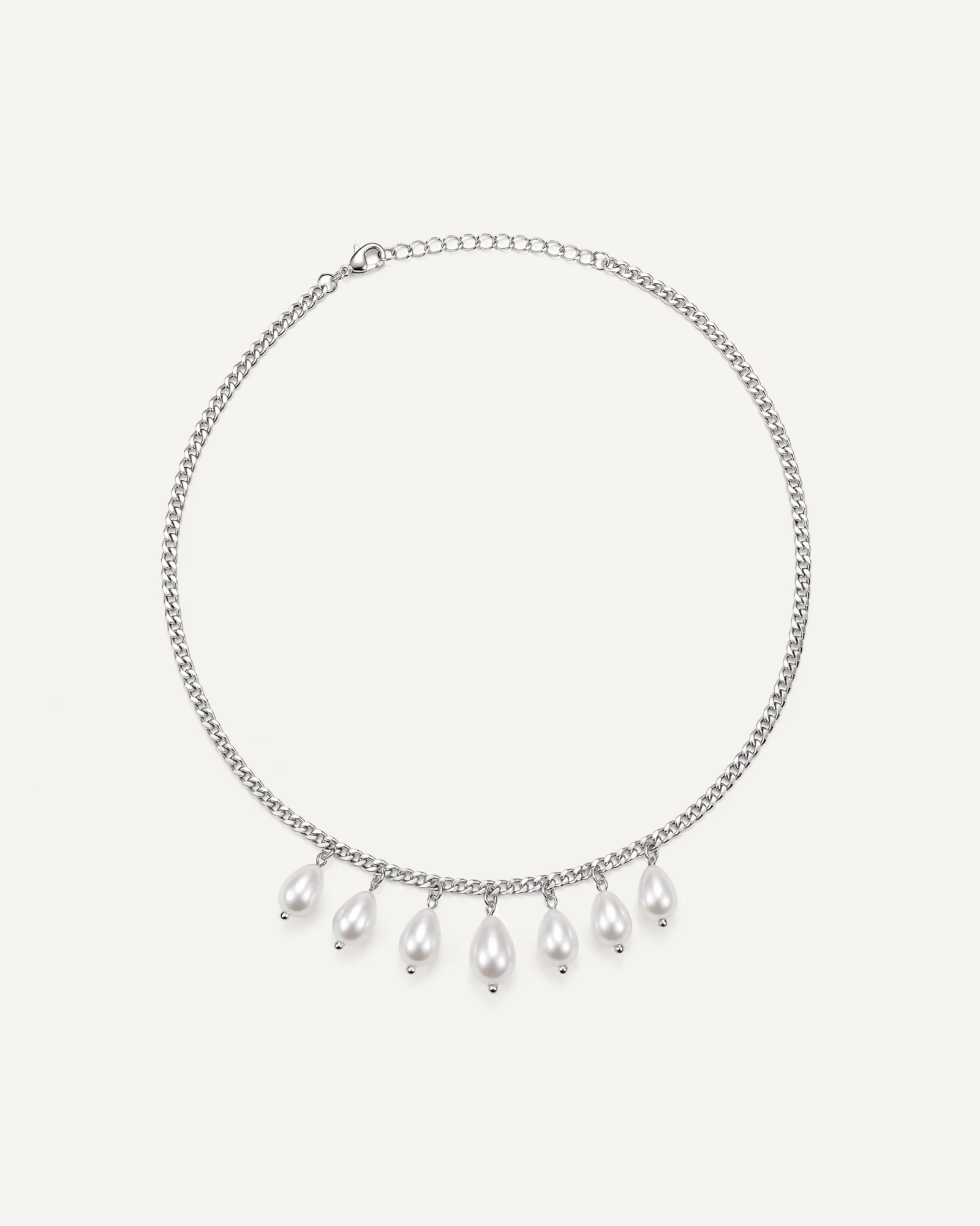 Pearl Chain Necklace - Image 4