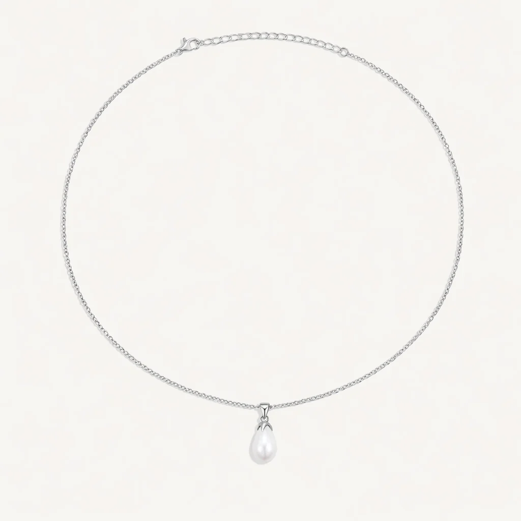 Pearl Fang Drop Necklace - Image 4