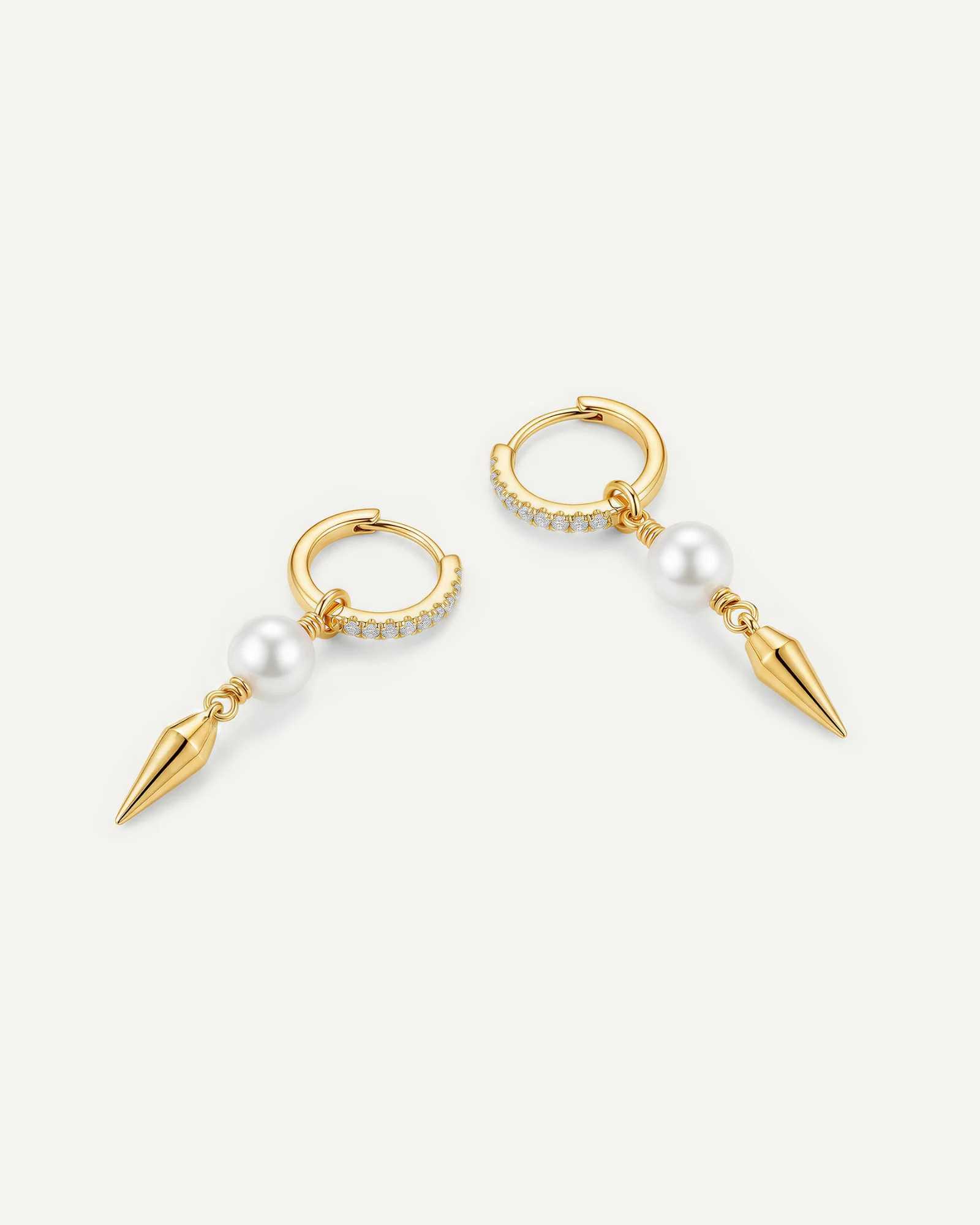 Pearl Spike Glow Earrings - Image 3