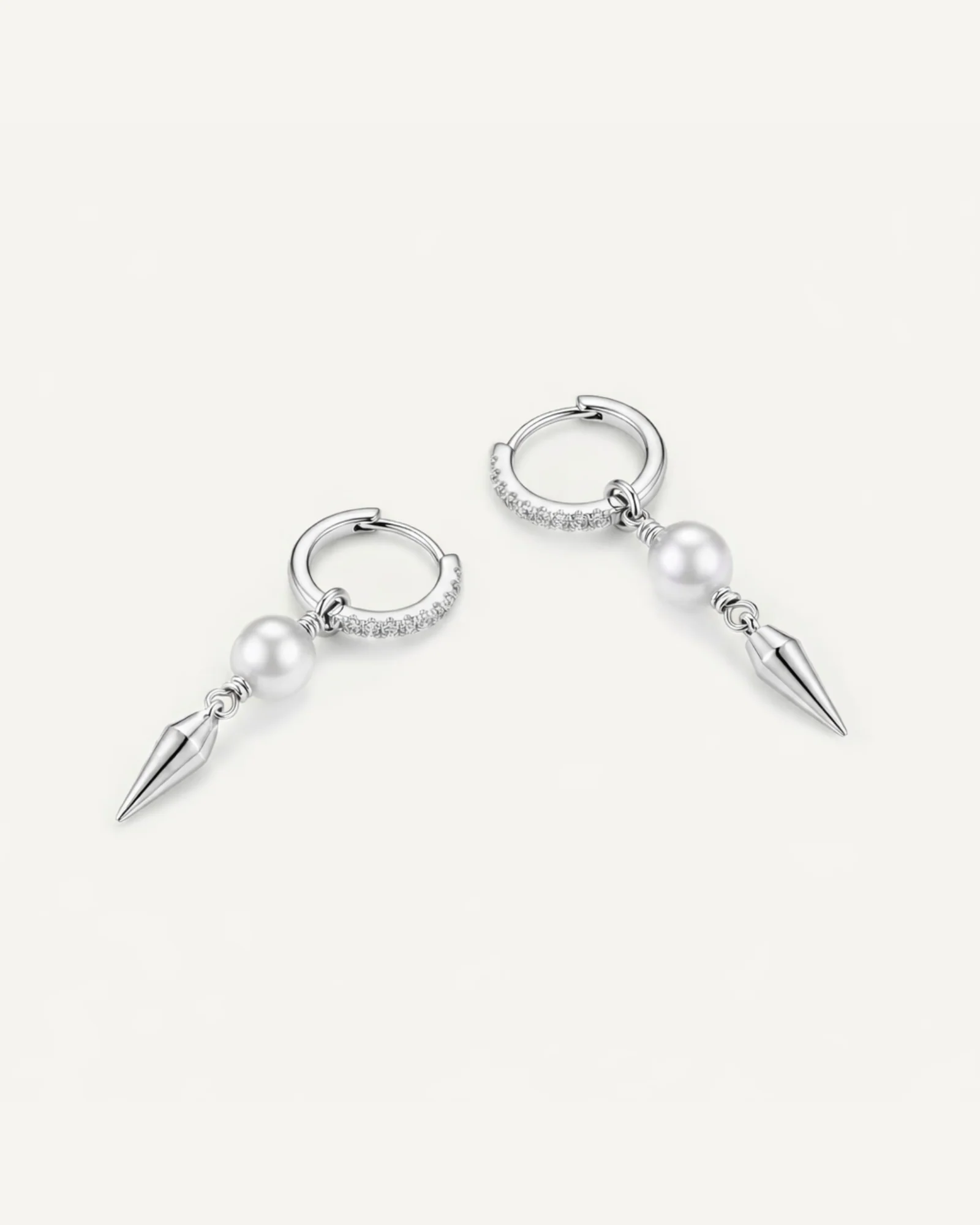 Pearl Spike Glow Earrings - Image 4