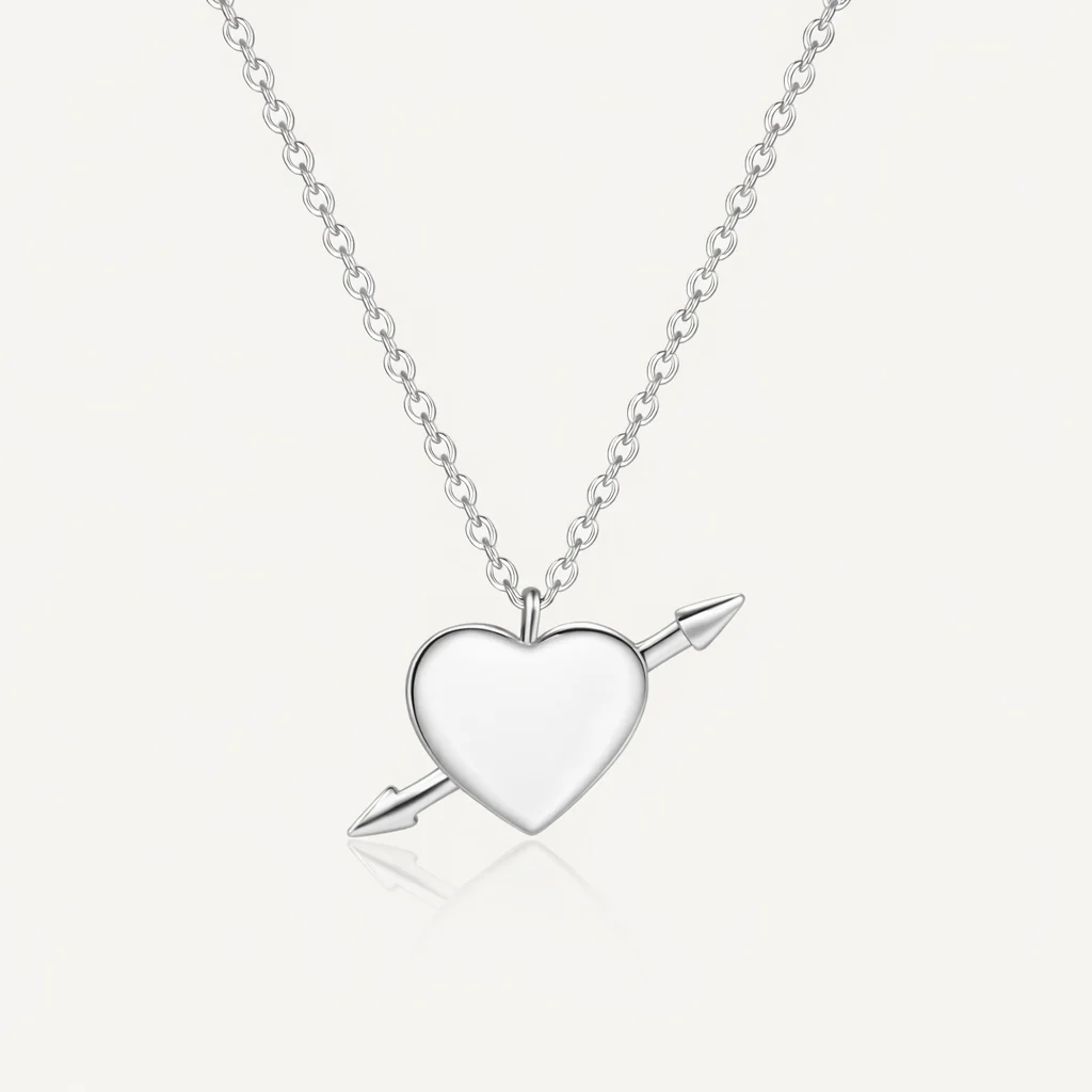 Studded Heart Necklace - Image 2